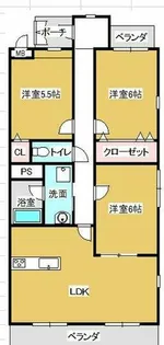 クオリティタウン上野 参番館【101号室】の間取り