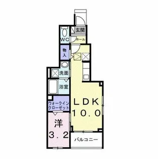 プリムローズⅡ【1階】の間取り