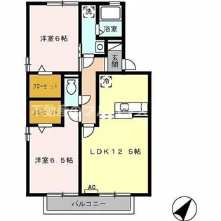 ウィルモア蔵子 D棟【2階】の間取り