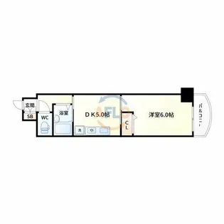 ノルデンハイム新大阪【10階】の間取り