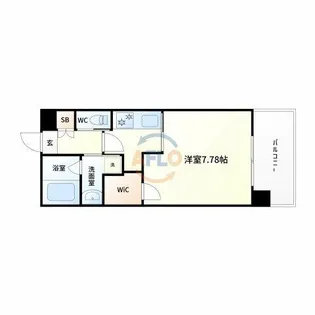 レジディア新大阪Ⅱ【5階】の間取り