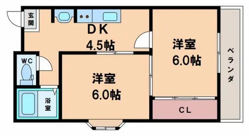 パラッツォF【4階】の間取り