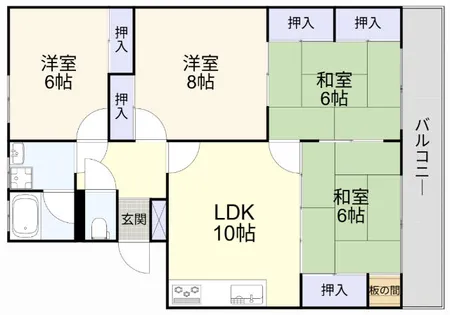 平塚ハイツ【103号室】の間取り
