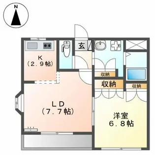 シャンティ【2階】の間取り