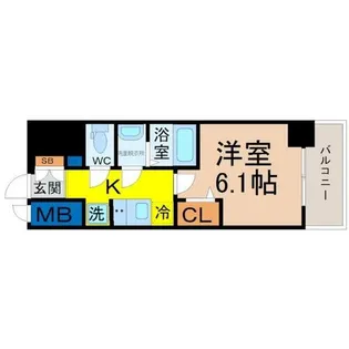 ディアレイシャス浅間町ステーションフロント【2階】の間取り