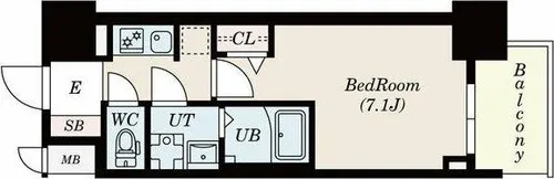 S-RESIDENCE一宮駅前【4階】の間取り