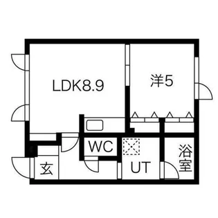 プレゼンス琴似A棟【2階】の間取り