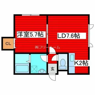 ORCHID N・S【3階】の間取り