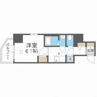 エスリード天王寺ブランシェ【201号室】の間取り