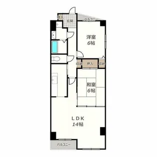 アビコOFK【201号室】の間取り