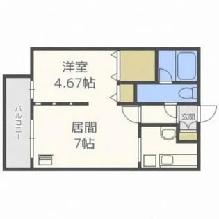 MODULOR南円山【4階】の間取り