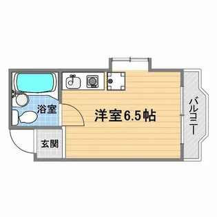 甲子園口ハイム【4階】の間取り