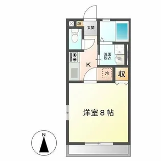 クラスティーナA棟【2階】の間取り