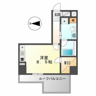 COZY阿由知通【8階】の間取り
