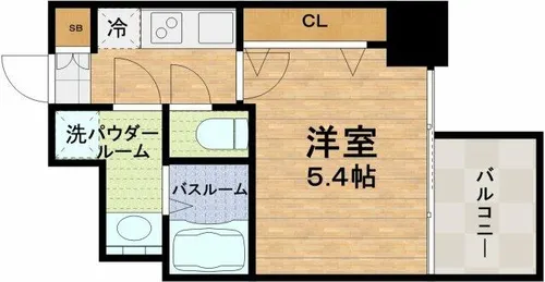 アドバンス上町台プレジール【10階】の間取り