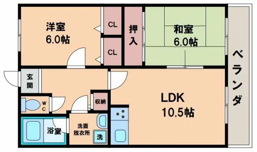ライオンズシティ難波南【13階】の間取り