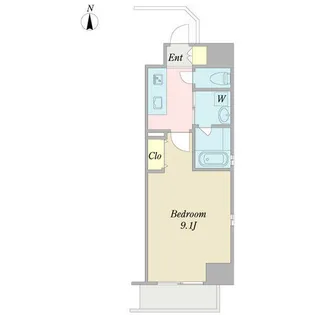 LUMINOUS千種(ルミノスチクサ)【0904号室】の間取り