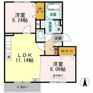 アレーズ【3階】の間取り