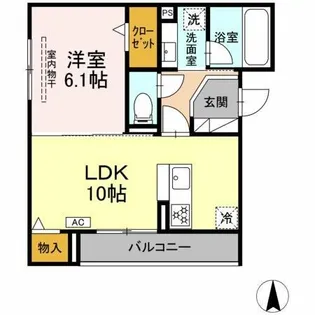 chugo Ciao【202号室】の間取り