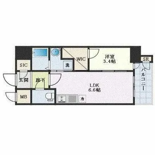 エステムコート名古屋新栄Ⅳネスト【10階】の間取り