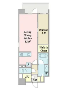 (仮称)西新1丁目新築プロジェクト【0201号室】の間取り