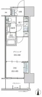 パークアクシス名古屋山王【9階】の間取り