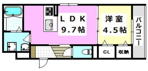 ピア ヴィレッジ【203号室】の間取り