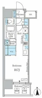 ヒヴィ・カーサ名駅西【10階】の間取り
