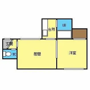 ゾンネブルーメI【105号室】の間取り