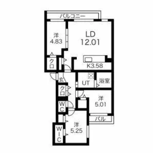 GRANDUKE八軒gene【4階】の間取り