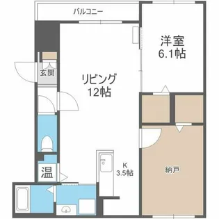 アビタクレール【202号室】の間取り