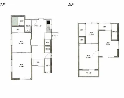 京都府船井郡京丹波町下山野丸【一戸建】の間取り