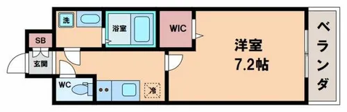 Louis Residence 天王寺町北(ルイレジデンス)【8階】の間取り