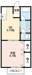 愛知県岡崎市北本郷町字河原【アパート】の間取り