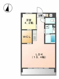 ペルル清華【202号室】の間取り