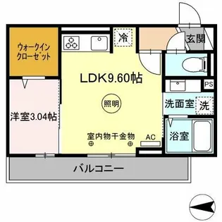 プレミエール御井【2階】の間取り