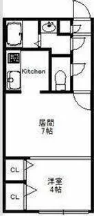 ファインブルーム学園前【3階】の間取り