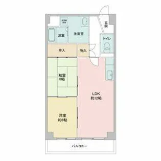 レジディア日比野【5階】の間取り