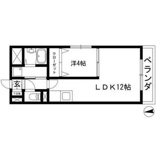 サンマール牛巻【8階】の間取り