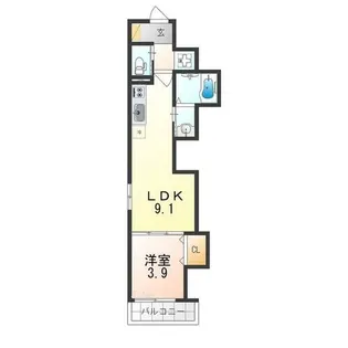 corallo あびこ【1階】の間取り