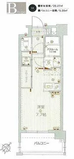 ウインステージ天神南【3階】の間取り