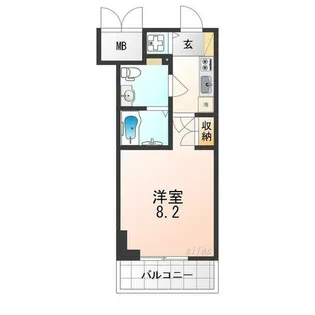 兵庫県尼崎市昭和南通3丁目【マンション】の間取り