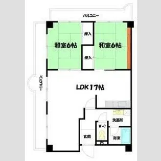 ブエナビスタ姫路青山イースト【3階】の間取り