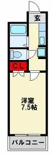 エルザサンリバー戸畑【307号室】の間取り