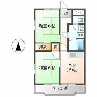 ヴィラ・フローラ【2階】の間取り