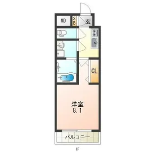 大阪府大阪市西淀川区姫里2丁目【マンション】の間取り