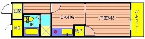 シャトルウッド【205号室】の間取り