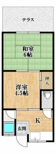 坂口文化【1階】の間取り