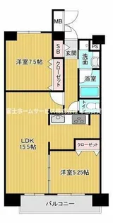 パンドノール住吉大社【305号室】の間取り