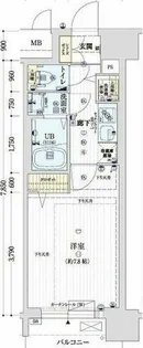 ワールドアイ難波南POLTA【11階】の間取り